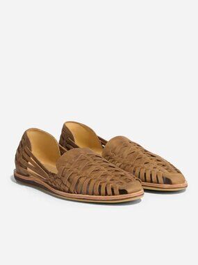 Nisolo Huarache Sandal 1.0 in Suede Tobacco Size 9
